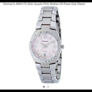 Pink mother of pearl Fossil watch